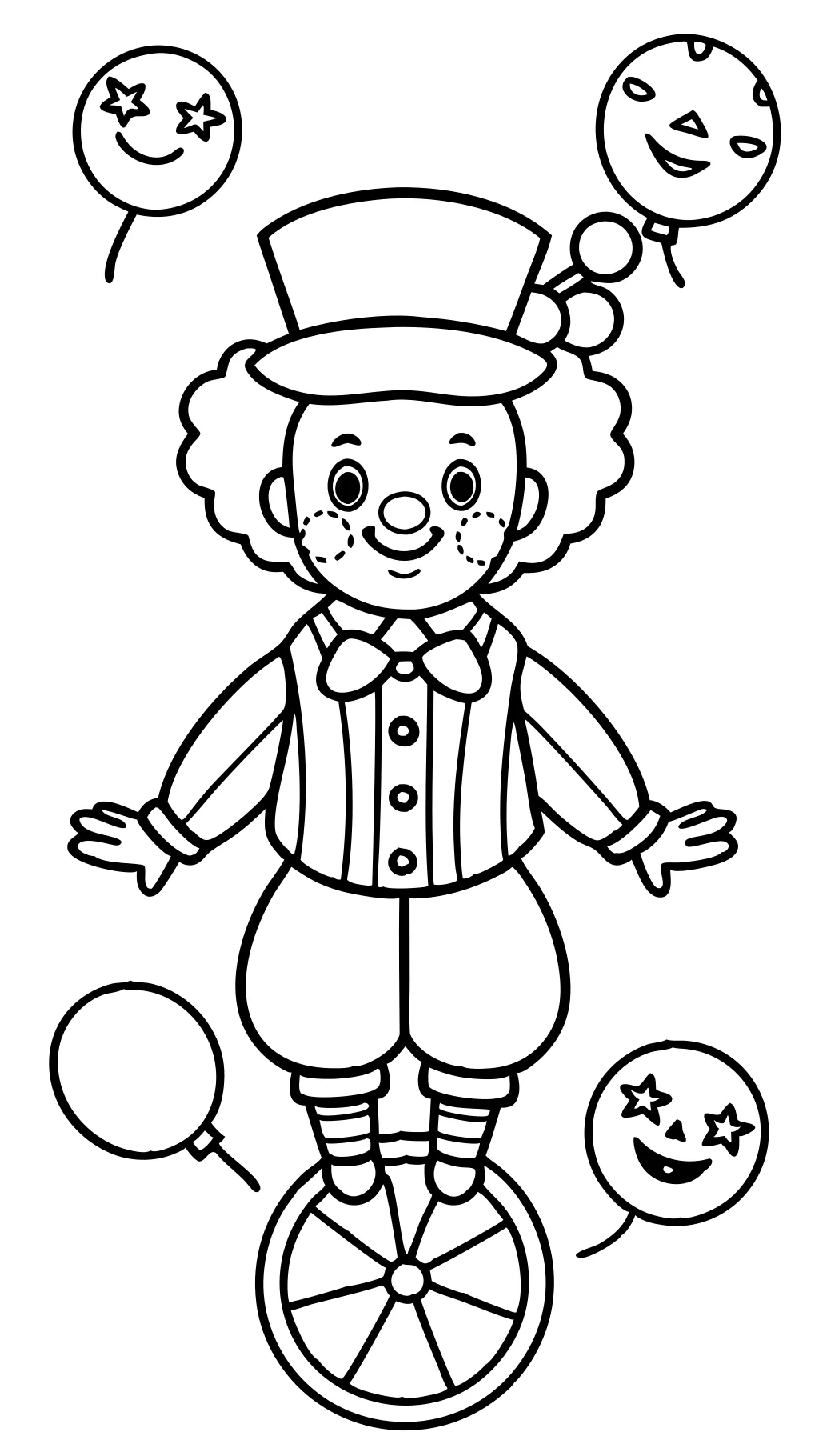 coloriages des clowns